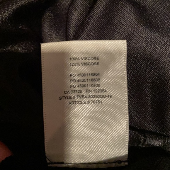 Aritzia Black Alto Mini Dress in a size small with rhinestone straps - Picture 6 of 6